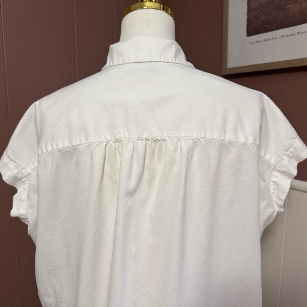 Madewell Central Button Down Oversized Shirt Blou… - image 8